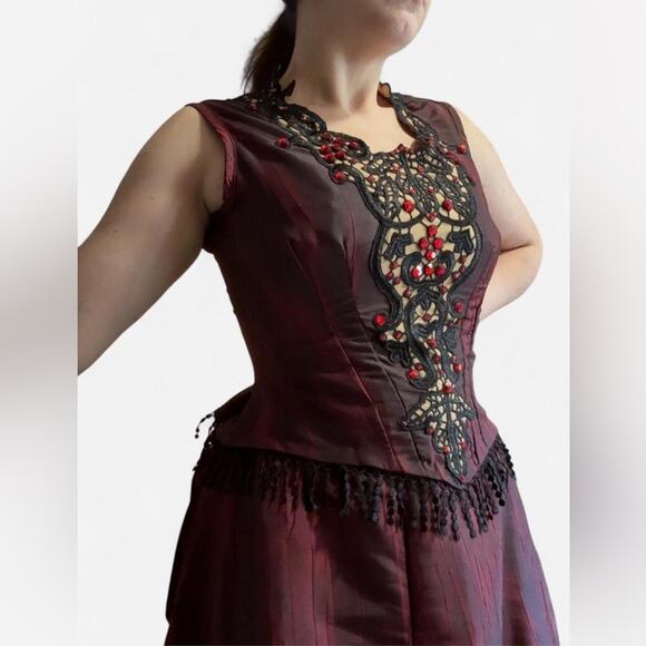 Gilded age star bustle dress - Picture 3 of 6